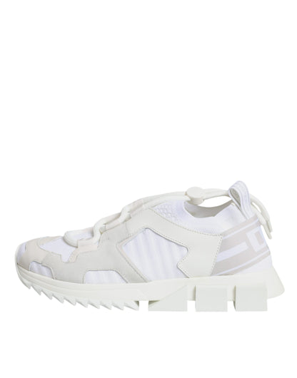 Dolce &amp; Gabbana White Mesh Sorrento Trekking Sneakers Shoes