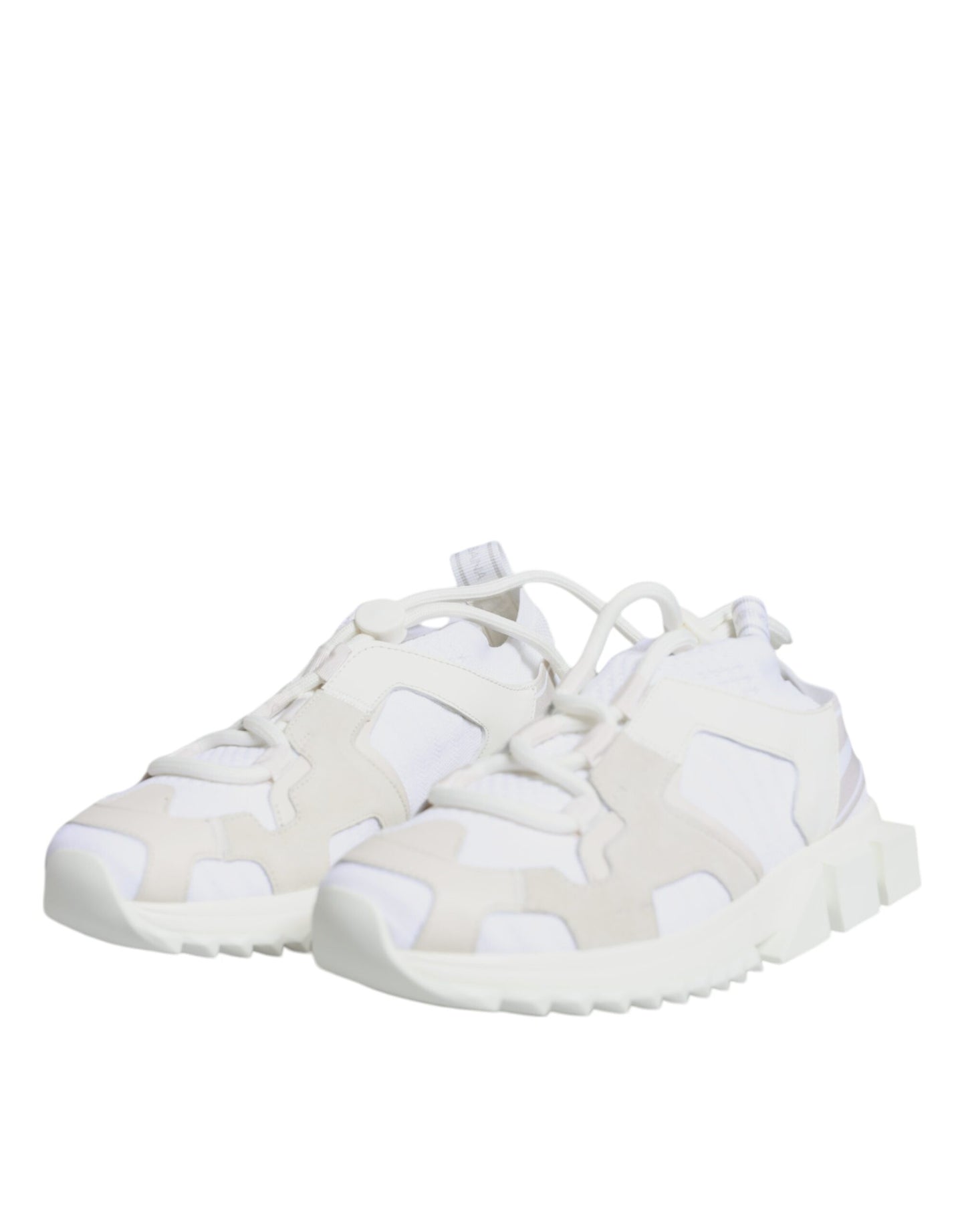 Dolce &amp; Gabbana White Mesh Sorrento Trekking Sneakers Shoes