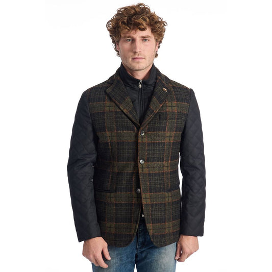 Roberto Pepe Luxury Herrenjacke aus brauner Wolle
