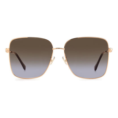 Jimmy Choo Goldene Metall-Sonnenbrille
