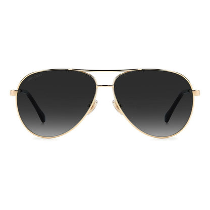 Jimmy Choo Goldene Metall-Sonnenbrille