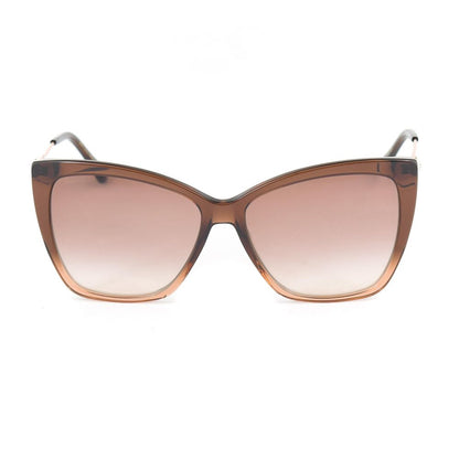Jimmy Choo Braune Metall-Sonnenbrille
