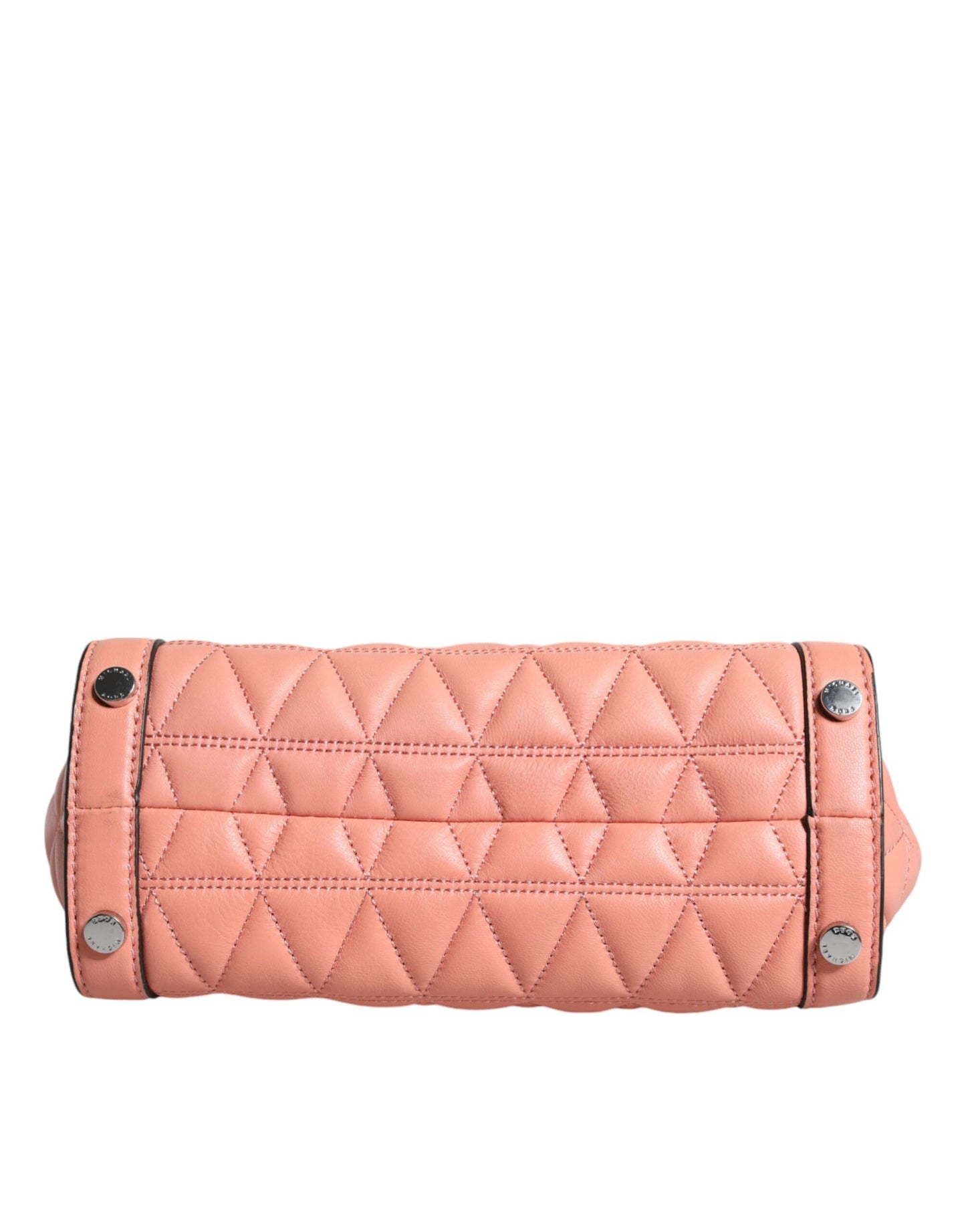 Michael Kors Pfirsich Gestepptes Leder Logo Crossbody VIVIANNE Messenger Bag