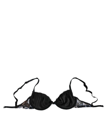 Roberto Cavalli Weißer Leopard Push Up Reggiseno BH Unterwäsche