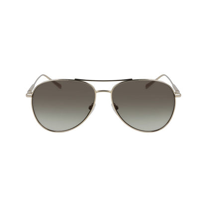 Longchamp Goldene Metall-Sonnenbrille
