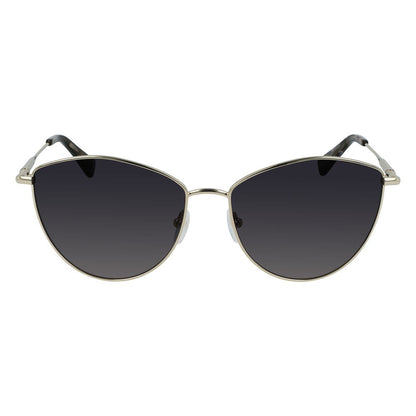Longchamp Goldene Metall-Sonnenbrille