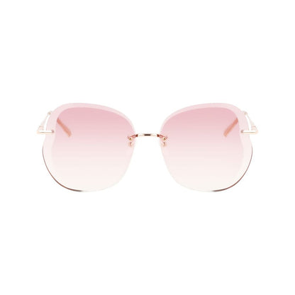 Longchamp Roségoldene Metall-Sonnenbrille