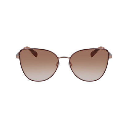Longchamp Goldene Metall-Sonnenbrille