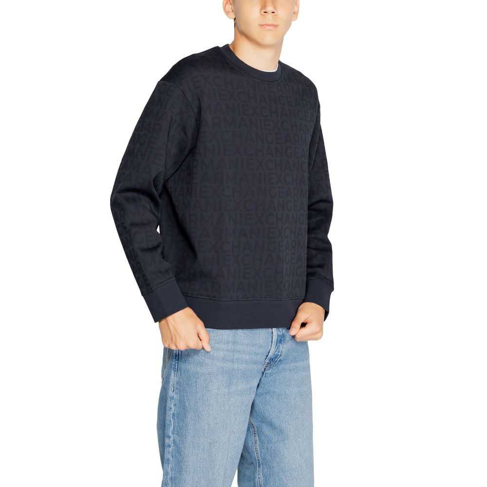 Armani Exchange Blaues Baumwoll-Sweatshirt