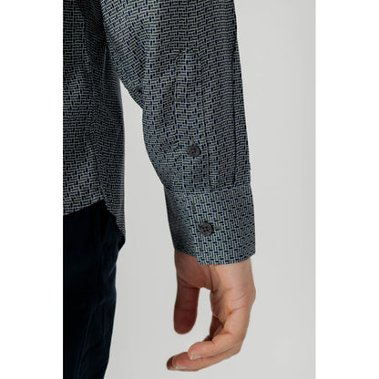Armani Exchange Graues Viskose-Hemd