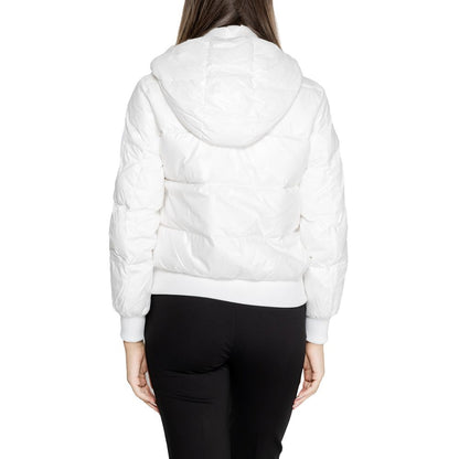 Armani Exchange White Polyamide Jackets &amp; Coats