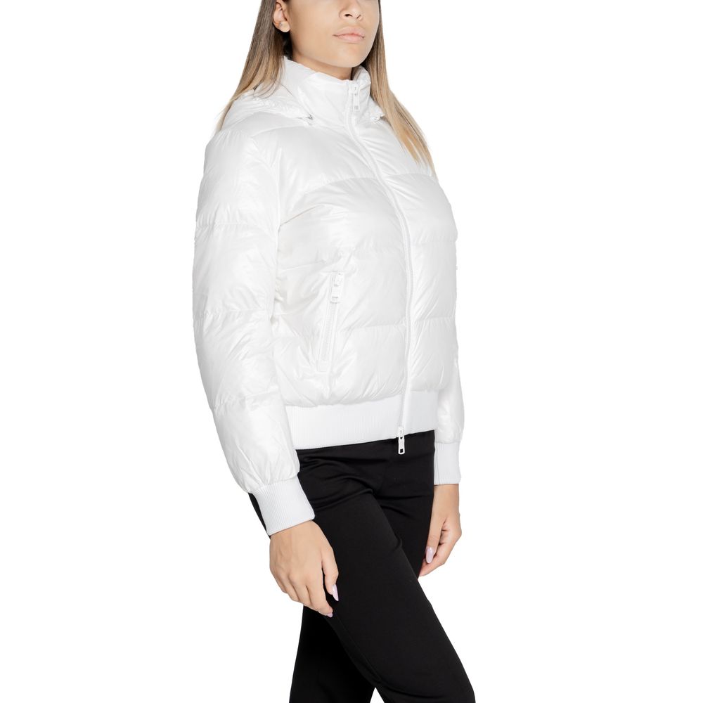 Armani Exchange White Polyamide Jackets &amp; Coats