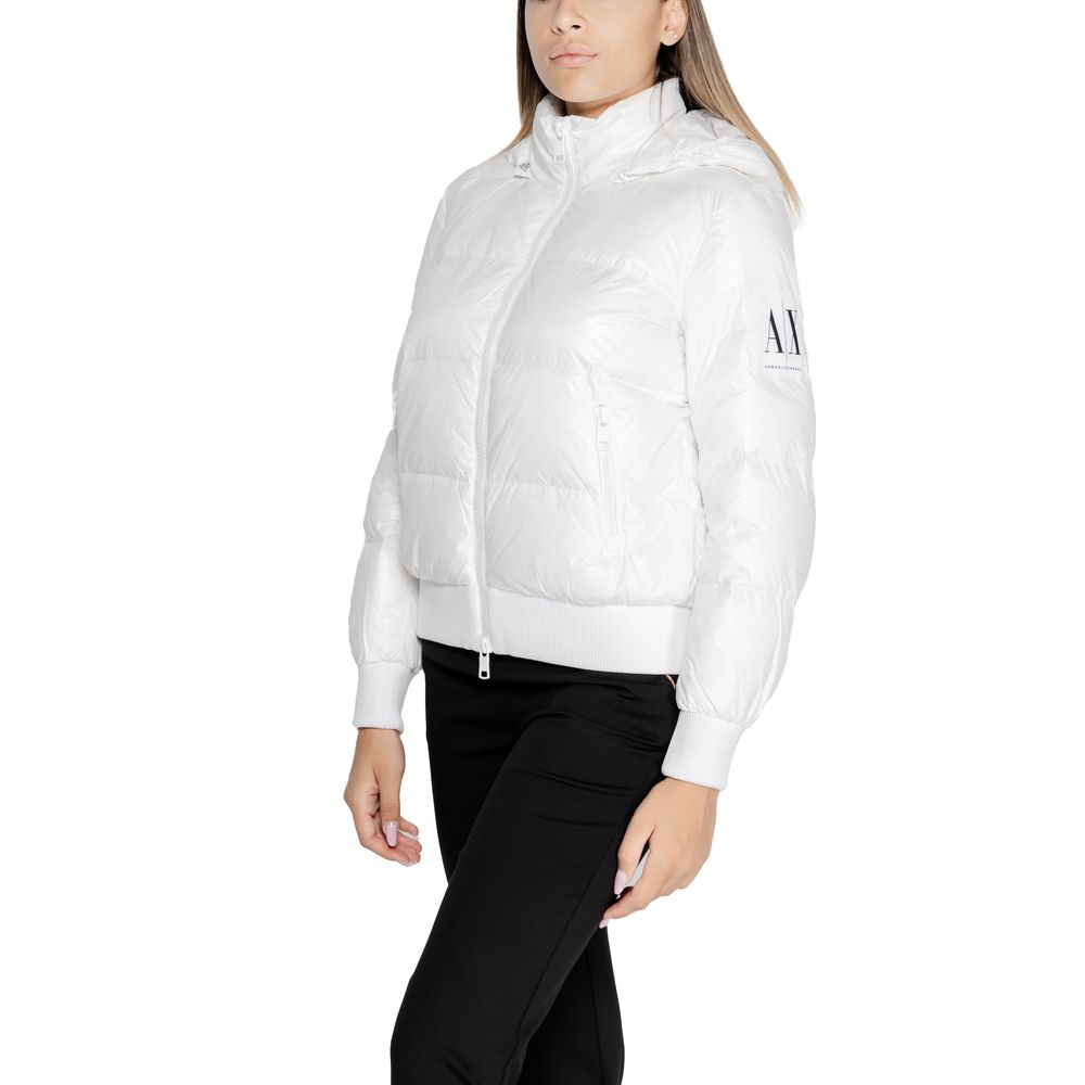 Armani Exchange White Polyamide Jackets &amp; Coats