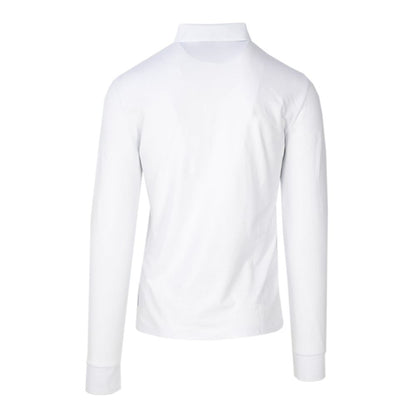 Armani Exchange Weißes Baumwoll-Langarmshirt