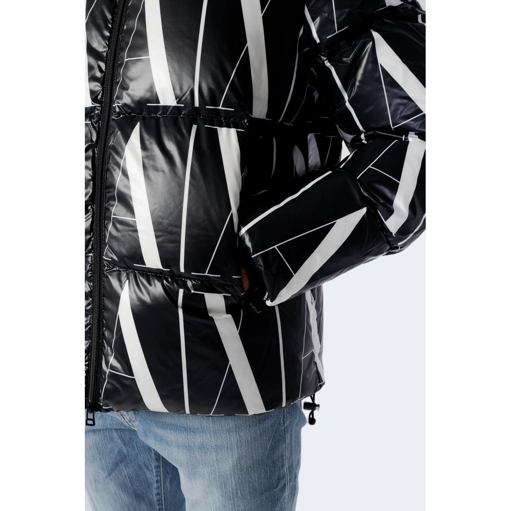 Armani Exchange Schwarze Polyesterjacken &amp