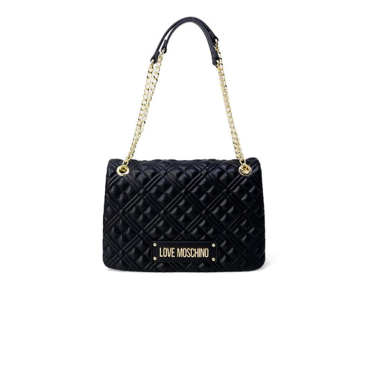 Love Moschino Golden Polyethylene Handbag