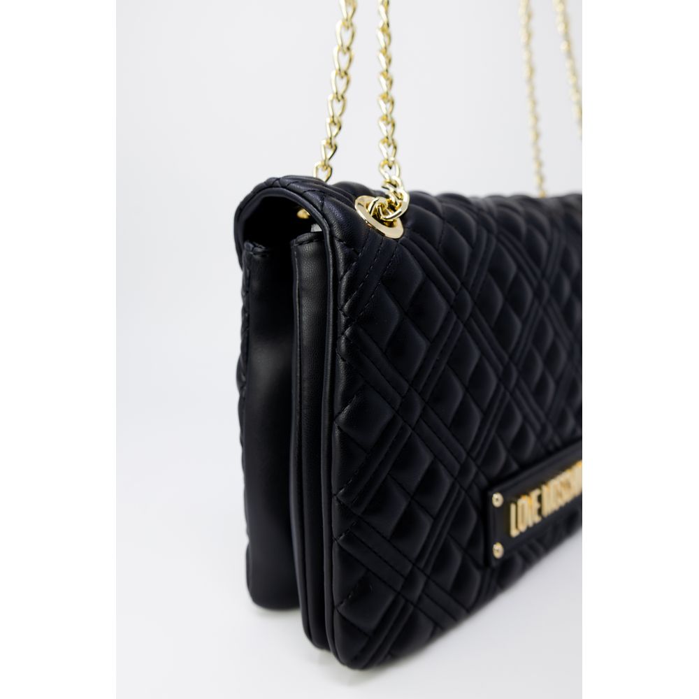 Love Moschino Golden Polyethylene Handbag