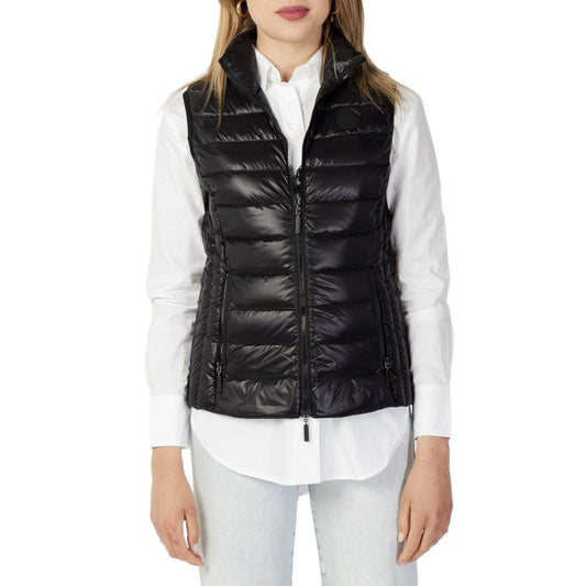 Armani Exchange Schwarze Polyester Sleveless Jacke
