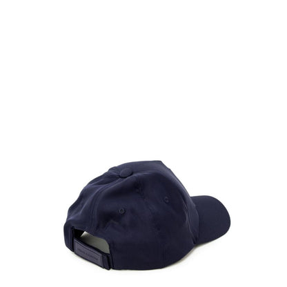 Armani Exchange Blaue Polyesterkappen Baseballmütze