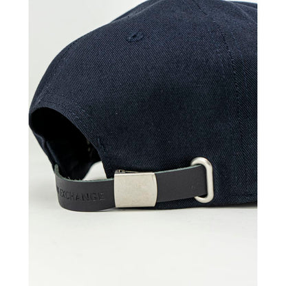 Armani Exchange Blaue Baumwollkappen Baseballmütze