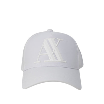 Armani Exchange hats and caps in white cotton