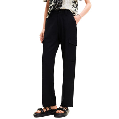Desigual Schwarze Polyester-Kurzhose