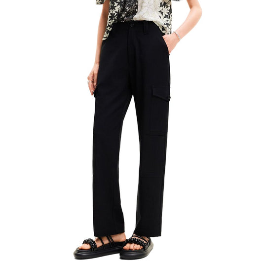 Desigual Schwarze Polyester-Kurzhose