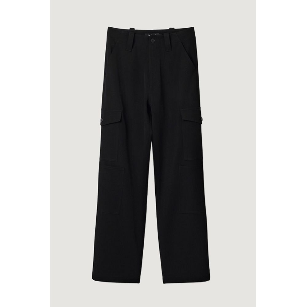Desigual Schwarze Polyester-Kurzhose