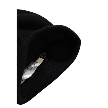 Armani Exchange Schwarze Polyesterkappen Baseballmütze