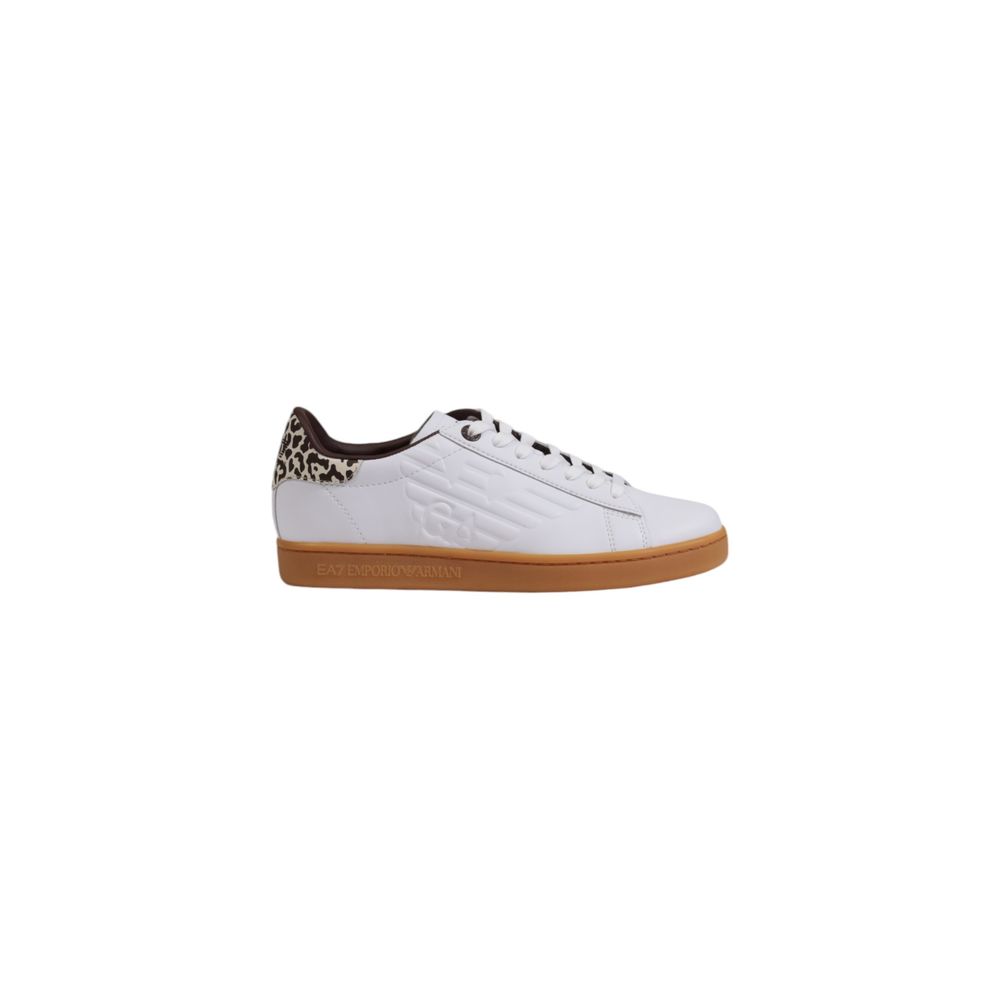 EA7 Emporio Armani Beige Leather Sneakers