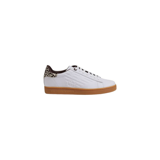 EA7 Emporio Armani Beige Leather Sneakers
