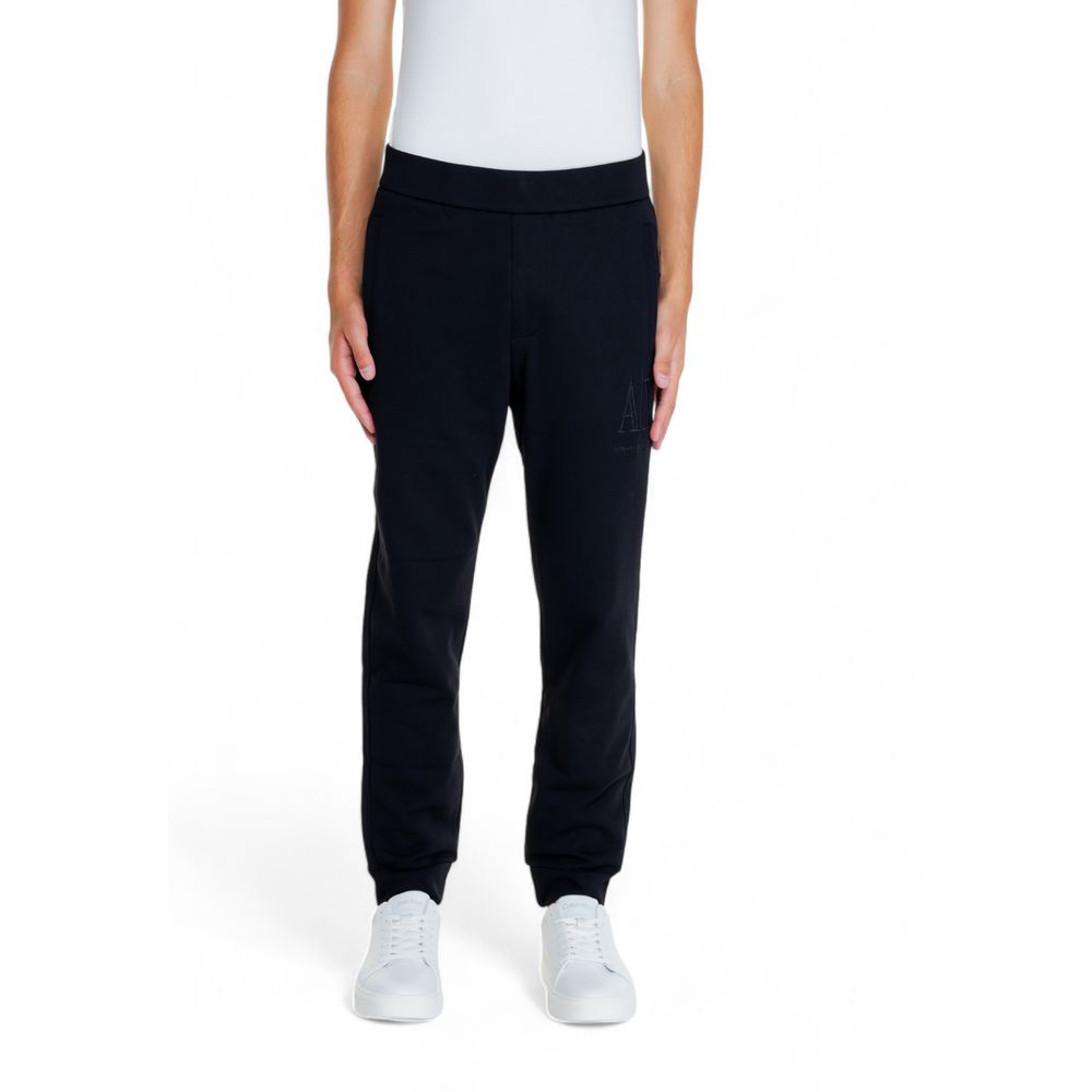 Armani Exchange Schwarze Baumwoll-Jogger Workout-Hose