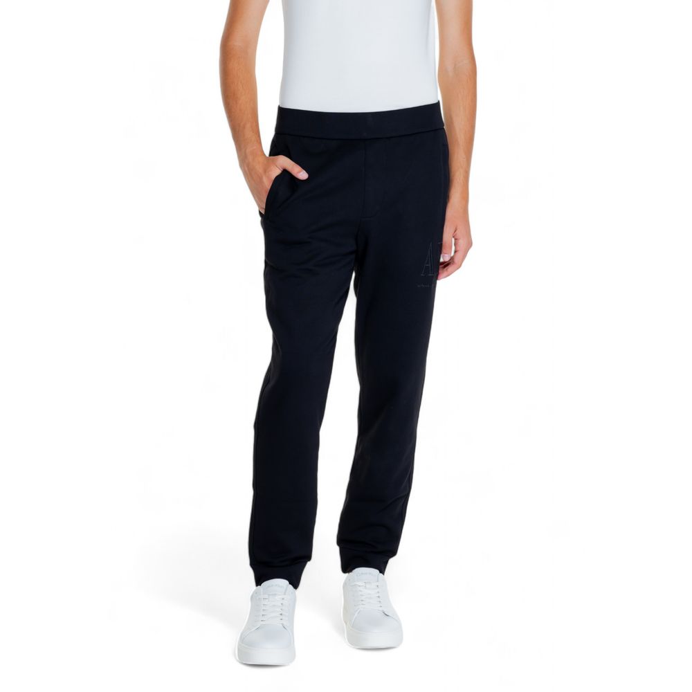 Armani Exchange Schwarze Baumwoll-Jogger Workout-Hose