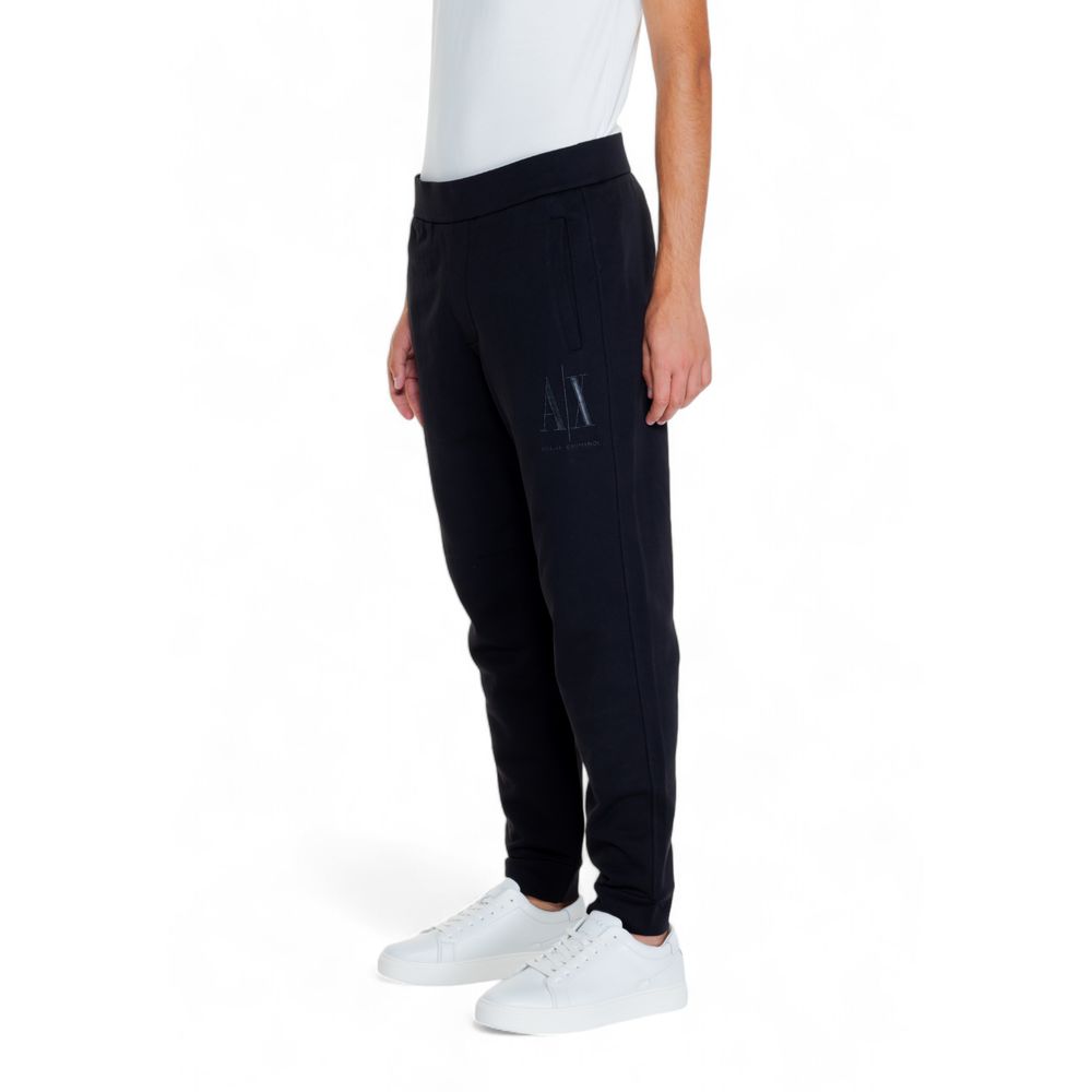 Armani Exchange Schwarze Baumwoll-Jogger Workout-Hose