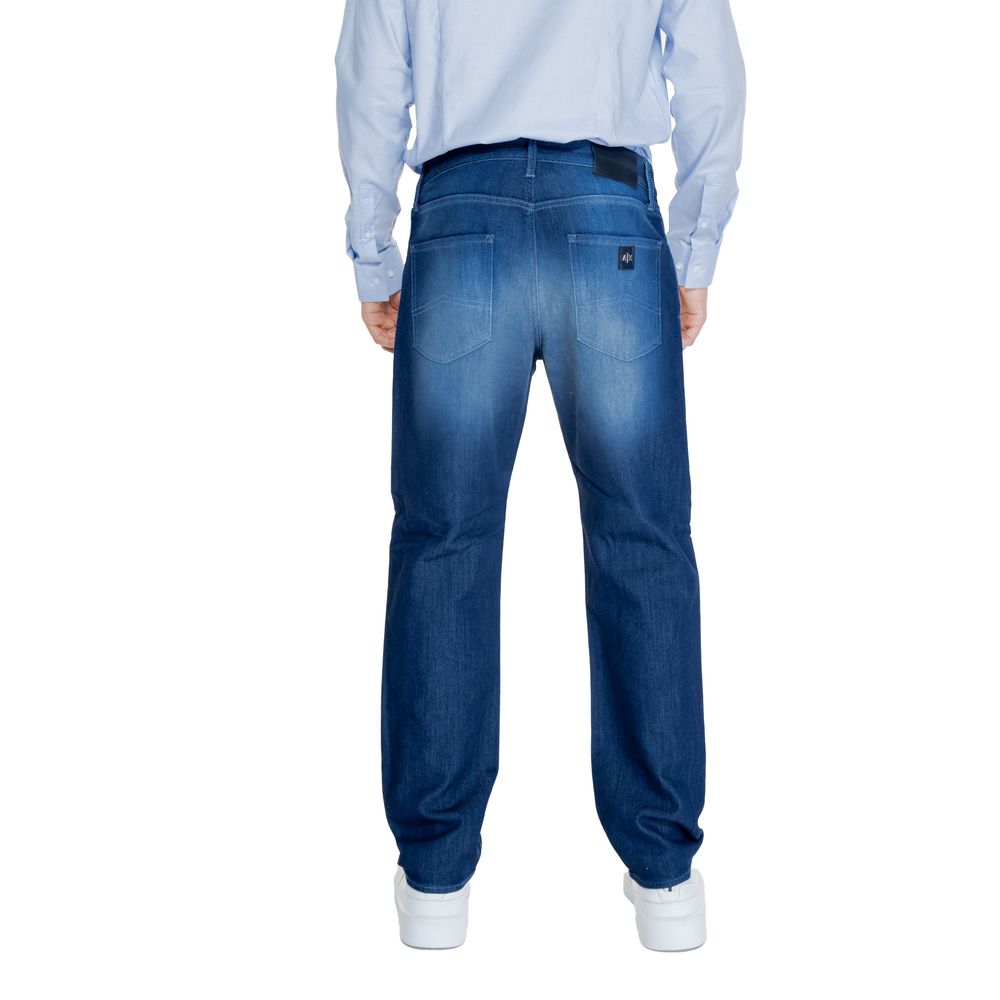 Armani Exchange Blaue Baumwoll-Skinny-Hose