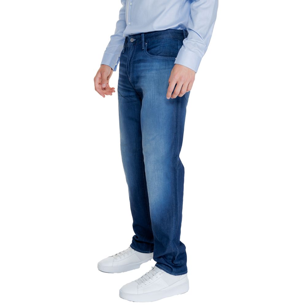 Armani Exchange Blaue Baumwoll-Skinny-Hose