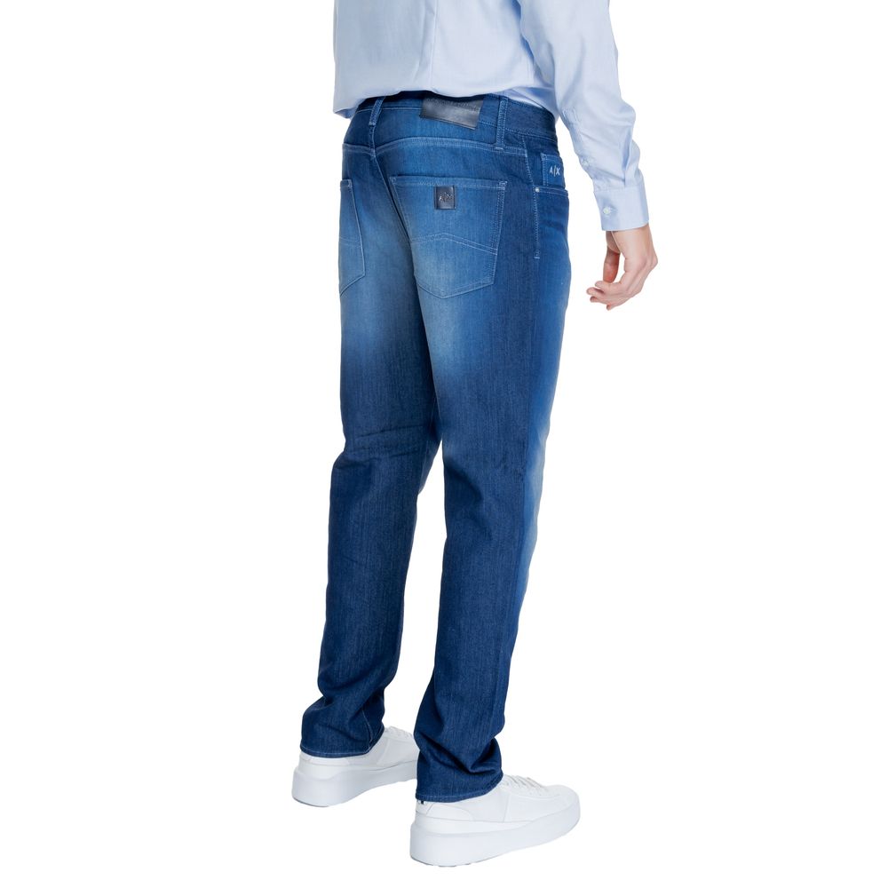 Armani Exchange Blaue Baumwoll-Skinny-Hose