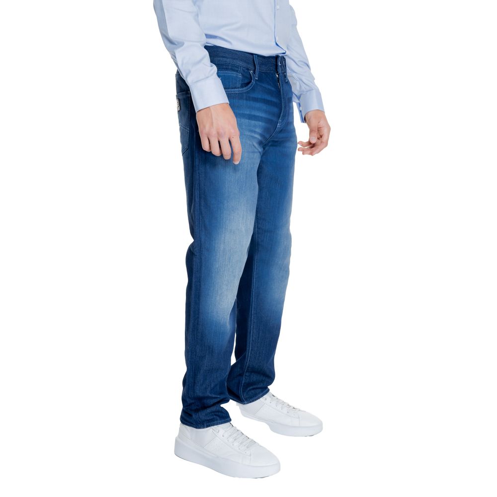 Armani Exchange Blaue Baumwoll-Skinny-Hose