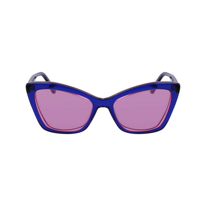 Karl Lagerfeld Blaue Acetat-Sonnenbrille