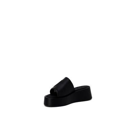 Furla Schwarzer Lederpantoffel