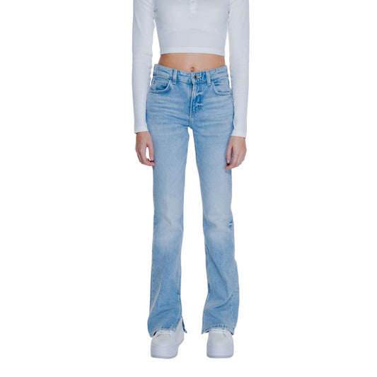 Guess Light Blue Cotton Jeans &amp; Pants