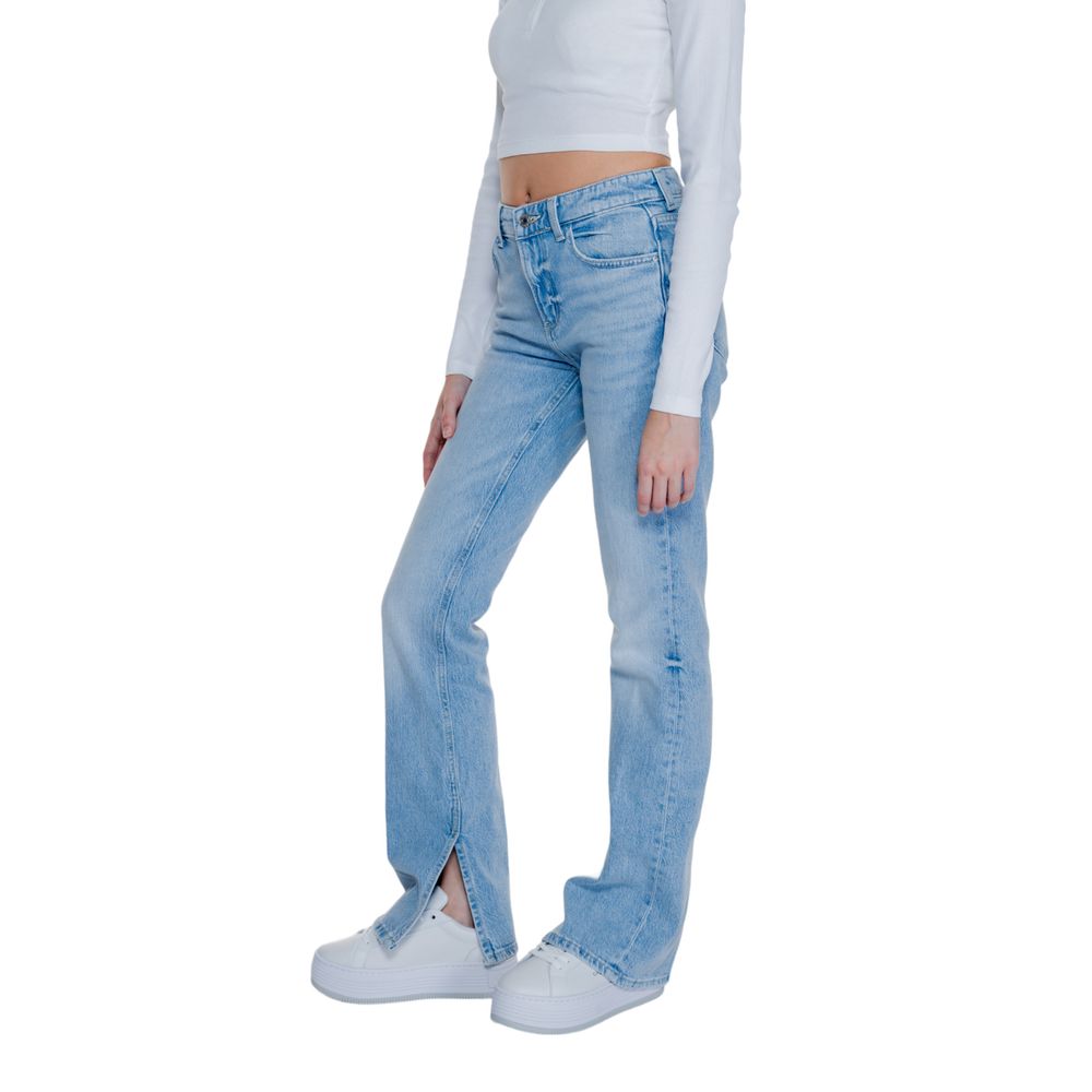 Guess Light Blue Cotton Jeans &amp; Pants