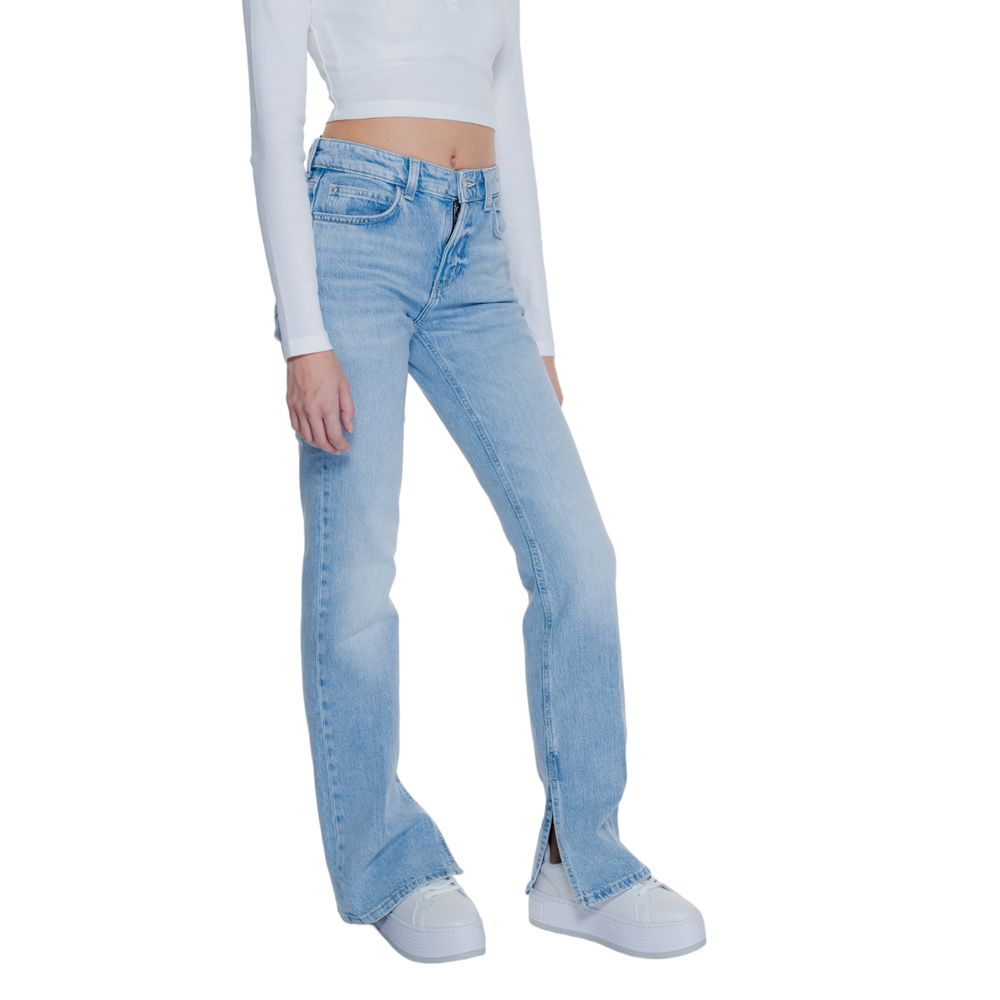 Guess Light Blue Cotton Jeans &amp; Pants