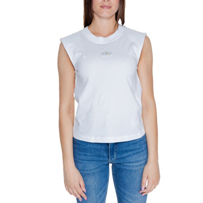 Calvin Klein Jeans T-Shirt aus weißer Baumwolle