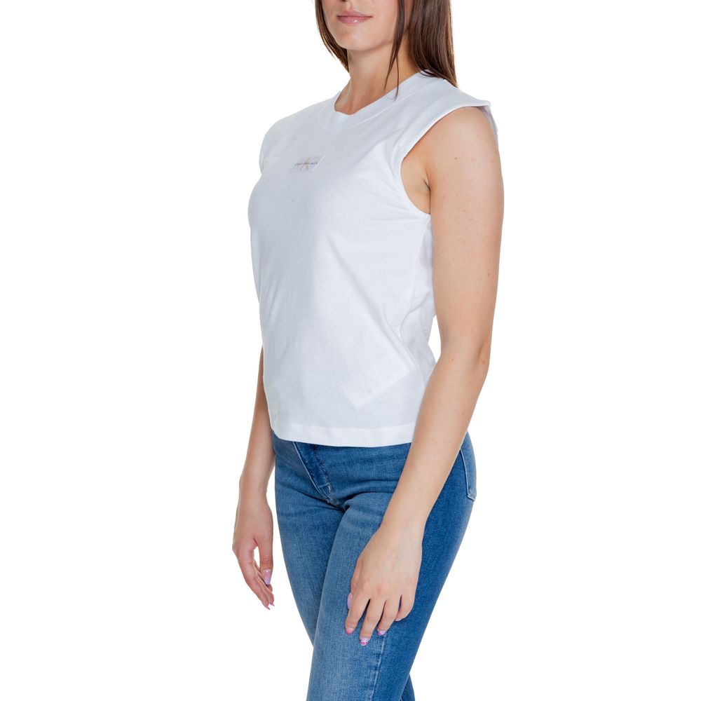 Calvin Klein Jeans T-Shirt aus weißer Baumwolle