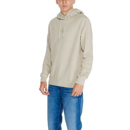 Calvin Klein Jeans Beige Hoody aus recycelter Baumwolle