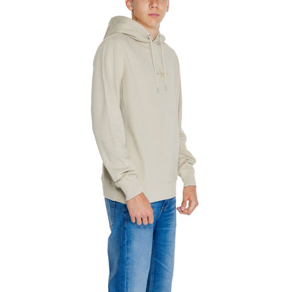 Calvin Klein Jeans Beige Hoody aus recycelter Baumwolle