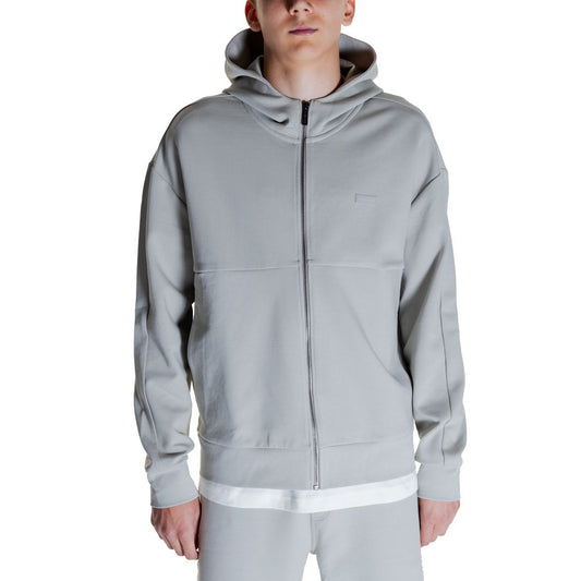 Calvin Klein Grauer Baumwoll-Kapuzenpulli