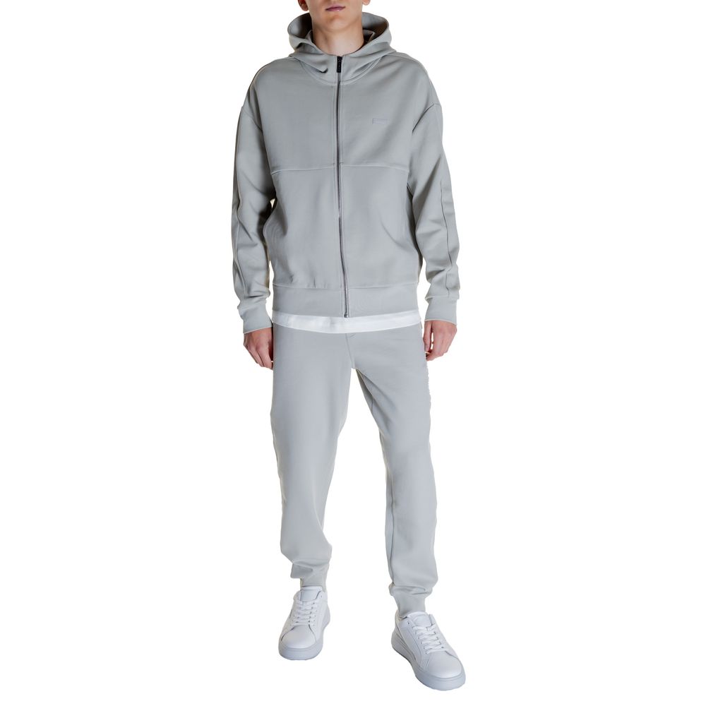 Calvin Klein Grauer Baumwoll-Kapuzenpulli