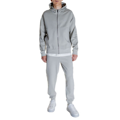 Calvin Klein Grauer Baumwoll-Kapuzenpulli